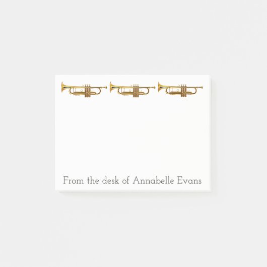 Brass Trumpets personaliseren Post-it® Notes (Voorkant)