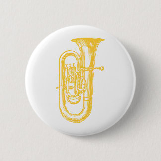 "Brass" Tuba Ronde Button 5,7 Cm