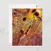 Brass Wall Briefkaart (Voorkant / Achterkant)