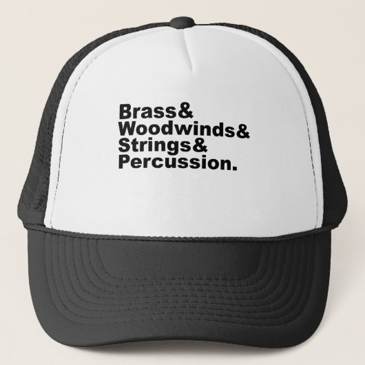 Brass & Woodwinds & Strings & Percussion Orchestra Trucker Pet (Voorkant)