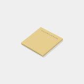 Brass Yellow Minimalist Plain Modern Aesthetic Post-it® Notes (Schuin)