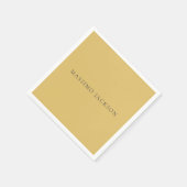 Brass Yellow Minimalist Plain Modern Aesthetic Servet (Hoek)