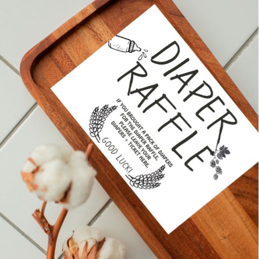 Brasserie Bébé - B&W - Invitation de chapelure Raf