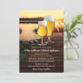 Brasserie Beer Sunset Faire-part de mariage (Debout devant)