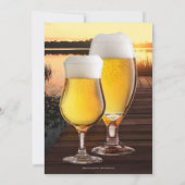 Brasserie Beer Sunset Faire-part de mariage (Dos)