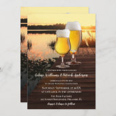 Brasserie Beer Sunset Faire-part de mariage (Devant / Derrière)