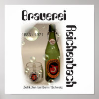Brasserie Reichenbach Berne Poster