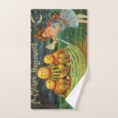 Brassin de Jeune Sorcière : Hommes de Citrouille s (Serviette à main)