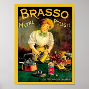  Brasso Metal Pools Ad Poster