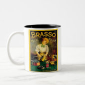 Brasso Metal Pools Ad Tweekleurige Koffiemok (Links)