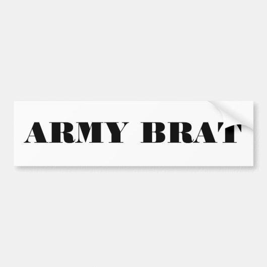 Brat bij het Bumpersticker Leger (Voorkant)