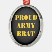 Brat bij het ornament Proud Army (Links)