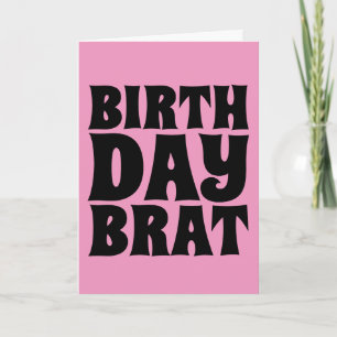 BRAT D'ANNIVERSAIRE (POUR ELLE) CARTE DE REMERCIEM