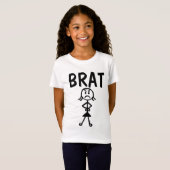 BRAT, Drôle T-Shirts Dames Filles (Devant entier)