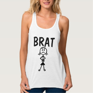 BRAT, Drôle T-Shirts Dames Filles