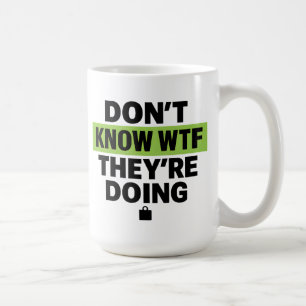 Brat Green Design – Weet niet wat ze aan het doen Koffiemok