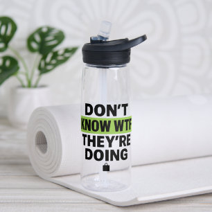 Brat Green Design – Weet niet wat ze aan het doen Waterfles