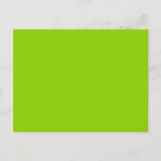 Brat Green Solid Color Briefkaart