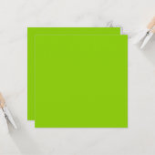 Brat Green Solid Color Kaart (Voorkant / Achterkant in situ)