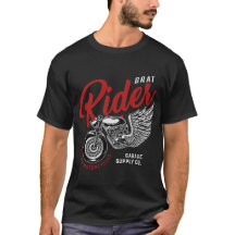 Brat Rides Custom Motorcycles T-shirt