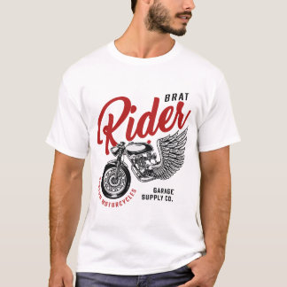 Brat Rides Custom Motorcycles T-shirt
