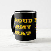 Brat van het mok Proud Army (Voorkant links)