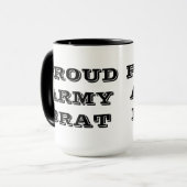 Brat van het mok Proud Army (Voorkant links)