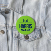 brat voor Harris Walz Ronde Button 7,6 Cm (In situ)