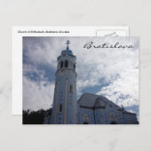 bratislava - blauwe kerk briefkaart (Voorkant / Achterkant)