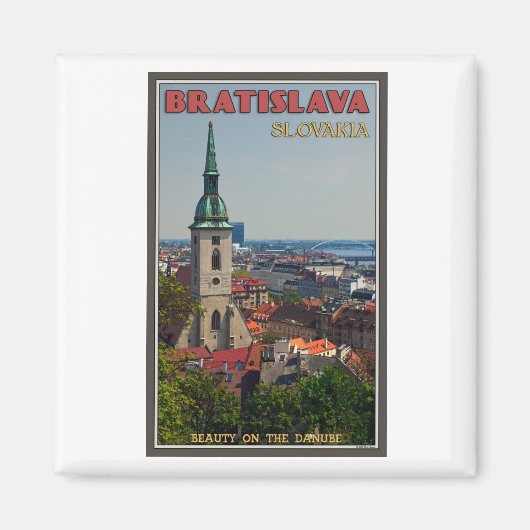 Bratislava Cityscape Magneet (Voorkant)