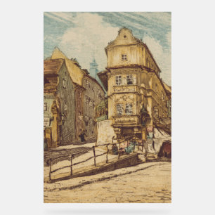Bratislava door Richard Lux Century Gekleurde Etsi Acryl Bord