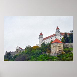 Bratislava Kasteel, Slowakije Poster