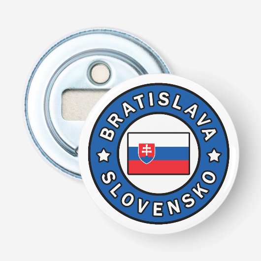 Bratislava Slovensko Button Flesopener (Voorkant)