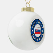 Bratislava Slovensko Keramische Bal Ornament (Links)