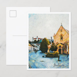 Bratislava Slowakije Mooi olieverflandschap Briefkaart