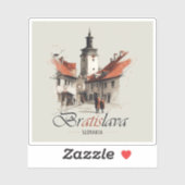  Bratislava Slowakije Reizen, Oude stadstoren Sticker (Vel)