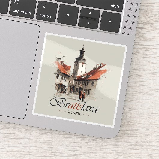  Bratislava Slowakije Reizen, Oude stadstoren Sticker (Detail)