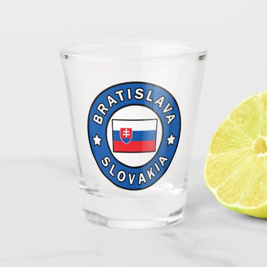 Bratislava Slowakije Shot Glas (Voorkant)