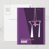 Brattleboro Circus Arts - spectaculaire zilveren Briefkaart (Voorkant / Achterkant)