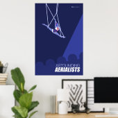 Brattleboro Circus Poster Series - Aeralists (Bureau à domicile)