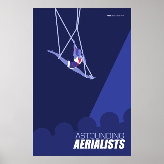 Brattleboro Circus Poster Series - Aeralists (Devant)