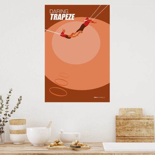 Brattleboro Circus Poster Series - Trapeze (Cuisine)