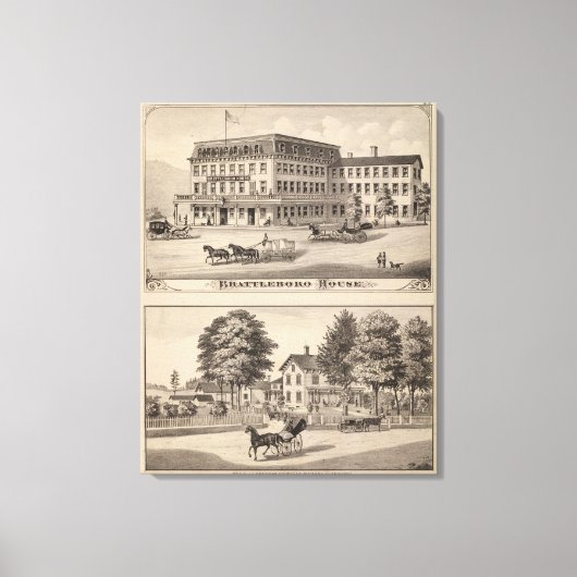 Brattleboro House Canvas Afdruk (Voorkant)