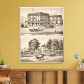 Brattleboro House Canvas Afdruk (Insitu (Woonkamer))