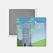 Brattleboro Retreat Tower Magnet Magneet (Voorkant / Achterkant)