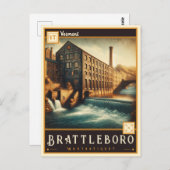 Brattleboro, Vermont |  BRIEFKAART (Voorkant / Achterkant)