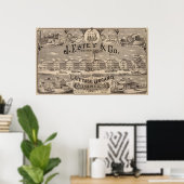 Brattleboro Vermont Poster (Thuiskantoor)