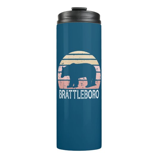 Brattleboro Vermont Retro Beer Thermosbeker (Voorkant)