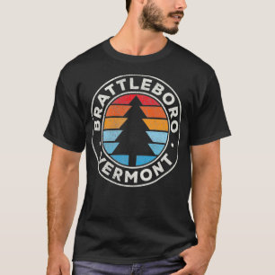 Brattleboro Vermont VT grafische retro 70s T-shirt