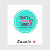 Bratty Inner Child Logo  Sticker (Vel)